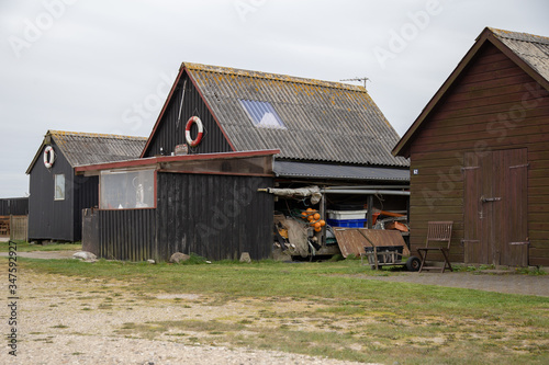 The little Lyngvig harbour in Denmark photo