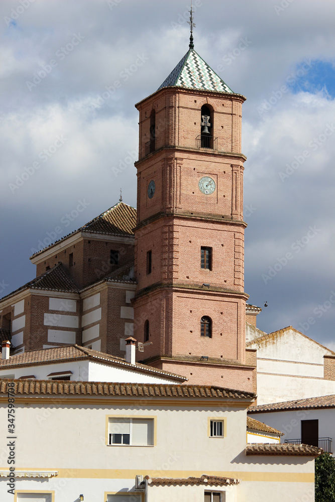 Iglesia de Casabermeja, pueblo de la provincia de Málaga 