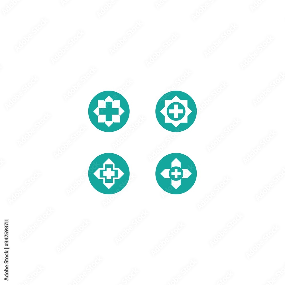 Medical cross logo template vector icon design Medical cross logo template vector icon design