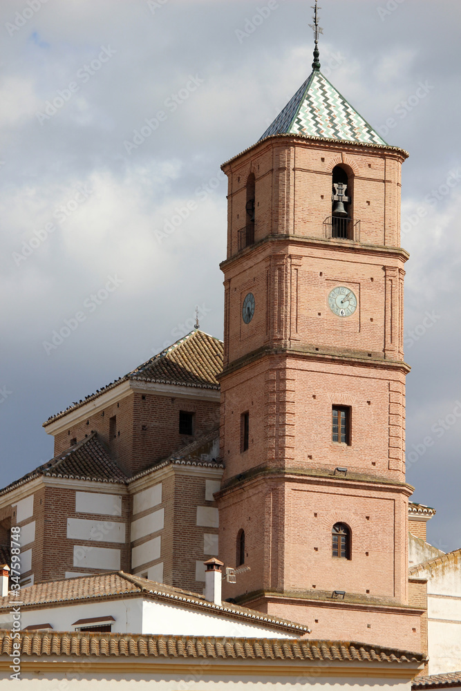 Iglesia del pueblo de Casabermeja, en la provincia de Málaga (Andalucía, España)