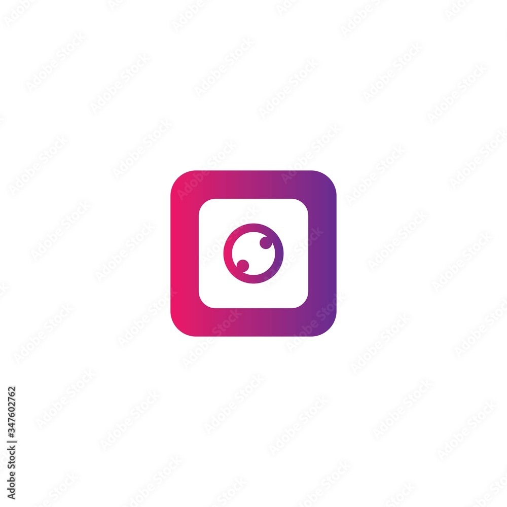 Camera icon vector logo design Camera icon vector logo design