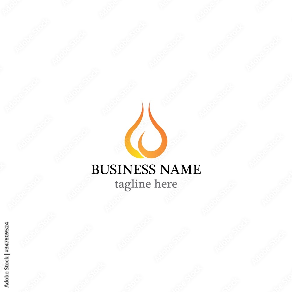 Flame logo template vector icon design Flame logo template vector icon design