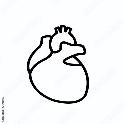 Heart icon symbols flat design. Healthcare and Medical concept