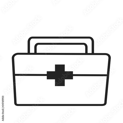 Nursing bag icon symbols flat design. Healthcare and Medical concept