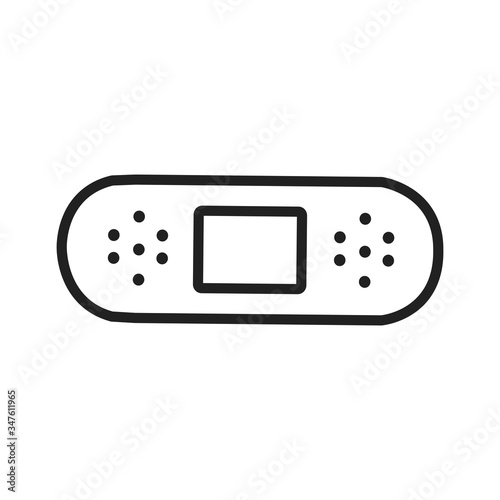 Adhesive plaster icon symbols flat design. Healthcare and Medical concept