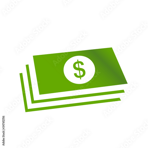 Banknote flat icon vector design