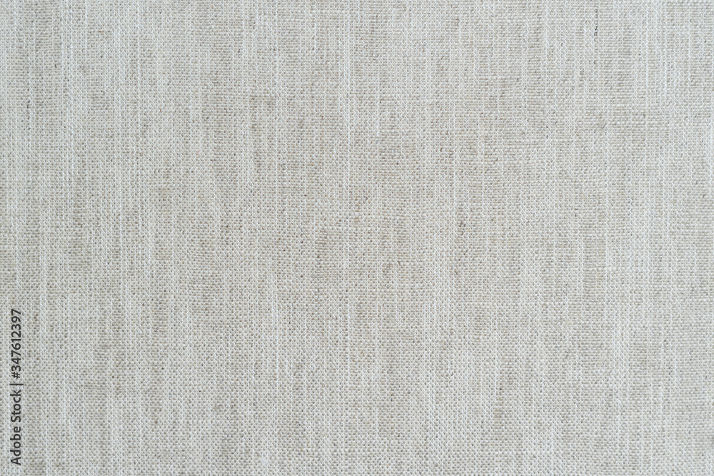 Fototapeta premium Natural linen texture background with delicate grid , light beige canvas texture background