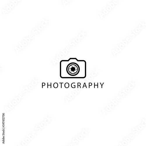 Camera photography icon vector logo design