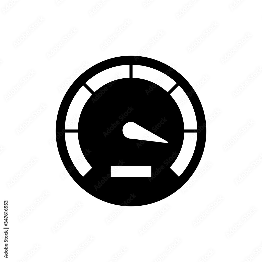 Speedometer icon, logo isolated on white background Speedometer icon, logo isolated on white background