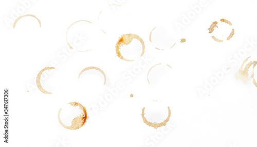Coffe stains and splash ring from mug