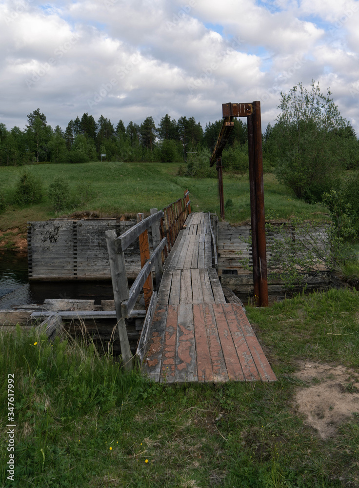old wooden bridge old wooden bridge