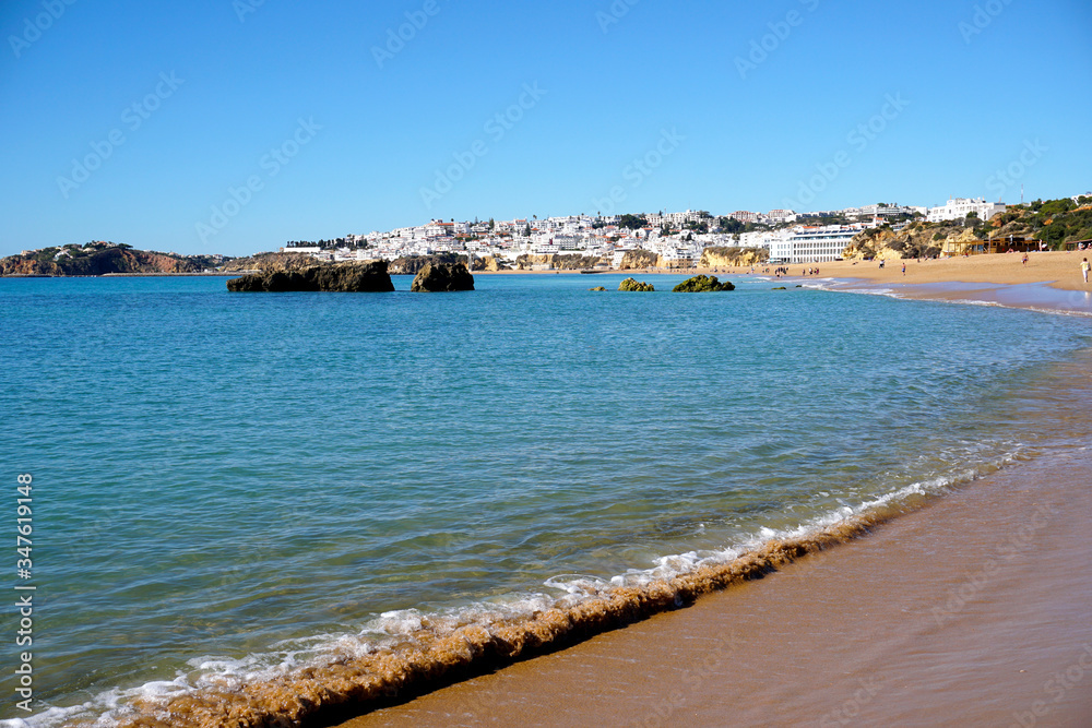 praia de pescadores, the main beach in Albufeira praia de pescadores, the main beach in Albufeira