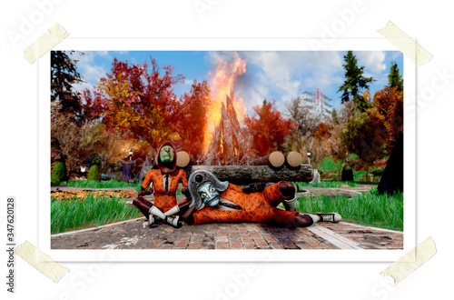 Bild auf Leinwand Nizhny Novgorod, Russia - may 5, 2020: Fallout 76 game illustrative edition