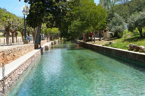 river beach in the traditional village of Alte in the backcountry of Algarve
