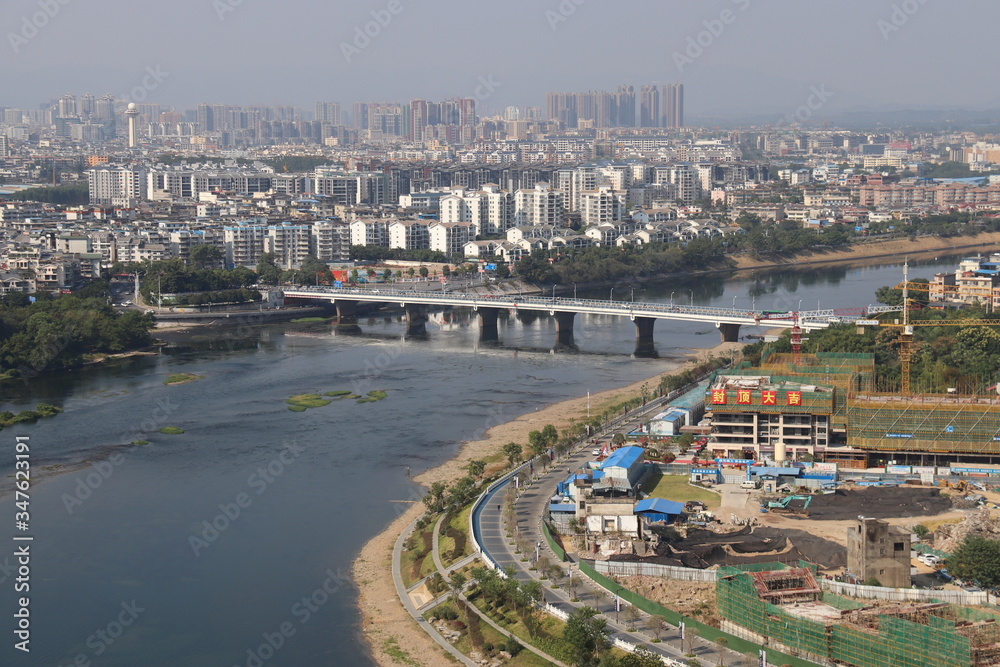 Pont sur la rivière Li à Guilin, Chine