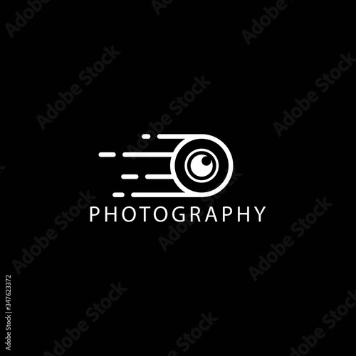 Camera photography icon vector logo design