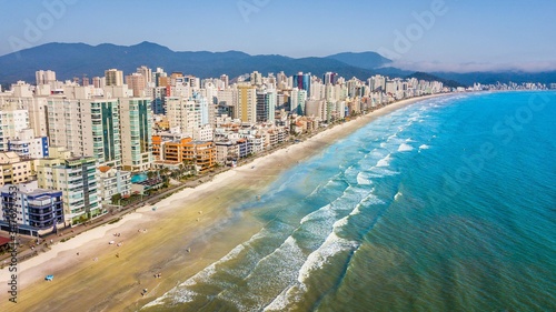 Meia Praia - Itapema - SC. Aerial view of Meia Praia beach in the city of Itapema, Santa Catarina, Brazil © Jair