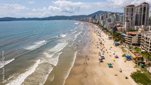 Meia Praia - Itapema - SC. Aerial view of Meia Praia beach in the city of Itapema, Santa Catarina, Brazil photo