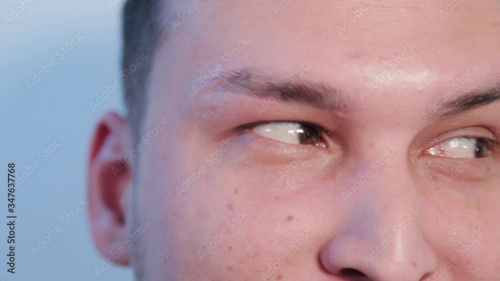 Handsome portrait of a young handsome man.