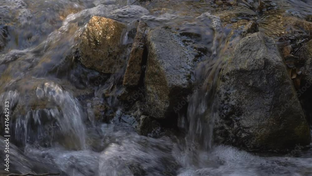 Creek water cascade close up. Creek water cascade close up.