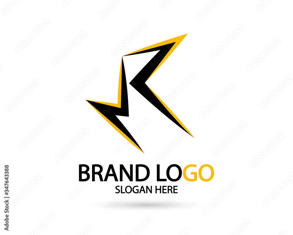 Luxury letter R logo template Flash concept. Royal premium logo template vector Luxury letter R logo template Flash concept. Royal premium logo template vector