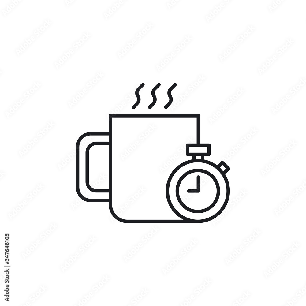 Coffee break icon. Vector Illustration Coffee break icon. Vector Illustration