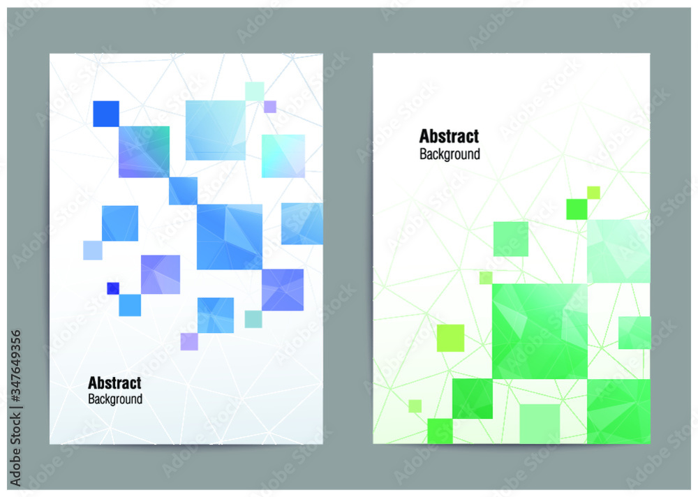 Obraz premium 背景デザイン/青/緑