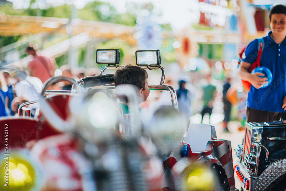 Obraz premium Amusement park ride