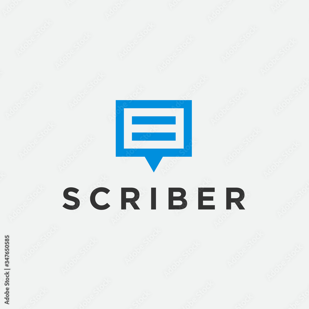 chat data logo. document vector