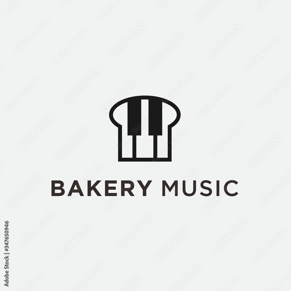 toast music logo. bread logo