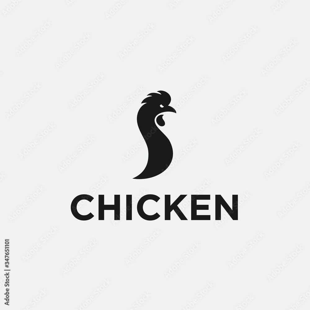 S chicken logo. rooster logo S chicken logo. rooster logo