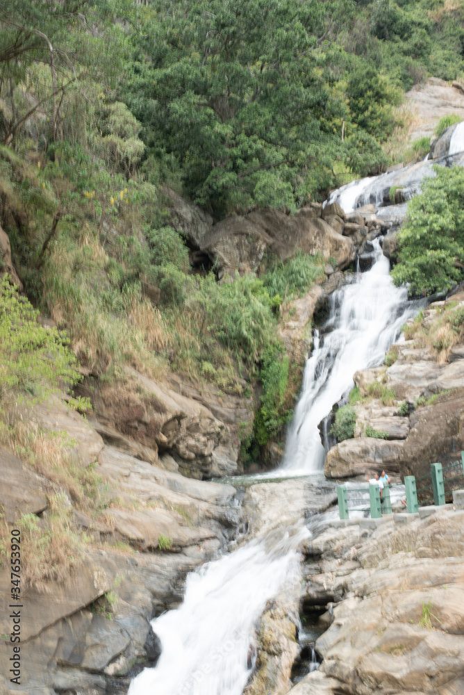 waterfall in the mountains waterfall in the mountains