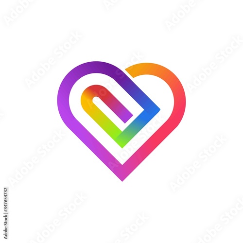 Heart logo vector design
