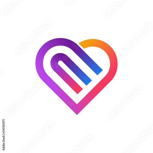 Heart logo vector design
