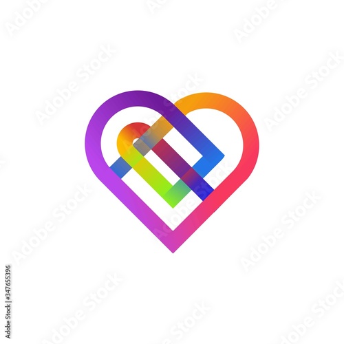 Heart logo vector design
