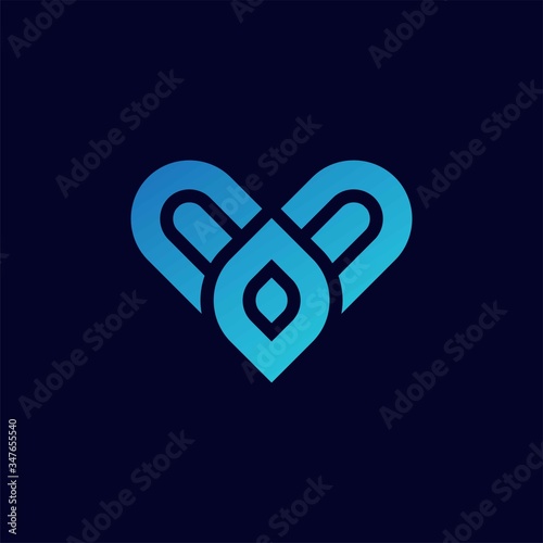 Heart logo vector design