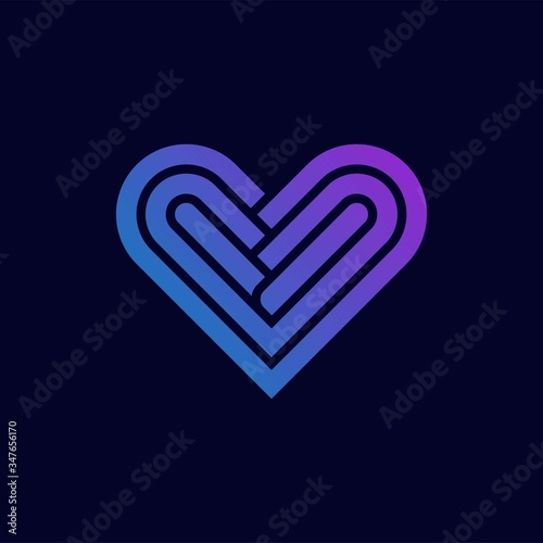Heart logo vector design