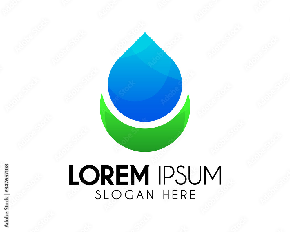 Water drop vector logo design template. Creative icon / symbol element. Modern logo for brand identity Water drop vector logo design template. Creative icon / symbol element. Modern logo for brand identity