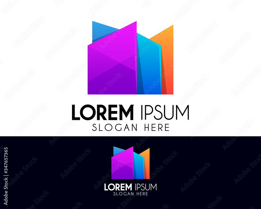 City vector logo design template. Creative building construction icon. Modern logo for company identity. Colorful symbol element City vector logo design template. Creative building construction icon. Modern logo for company identity. Colorful symbol element