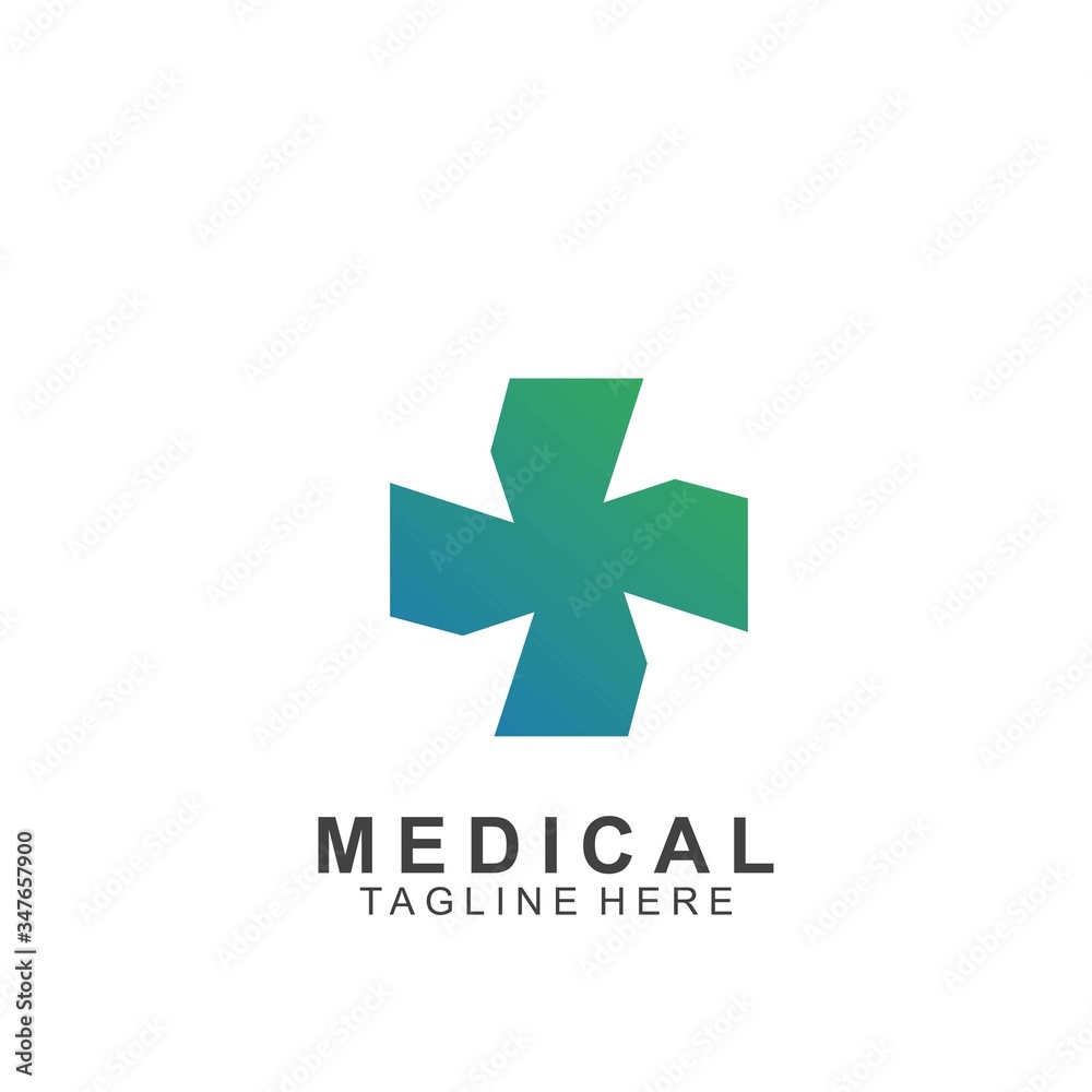 Fototapeta premium Health logo template design.Medical Cross logo design