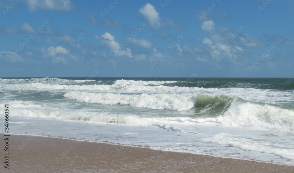 Beautiful ocean view on Atlantic coast of North Florida Beautiful ocean view on Atlantic coast of North Florida
