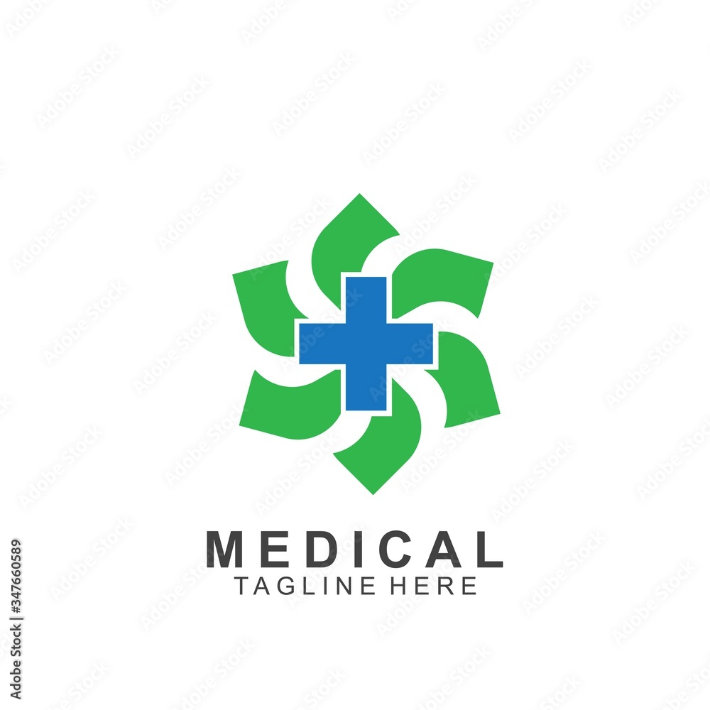 Health logo template design.Medical Cross logo design Health logo template design.Medical Cross logo design