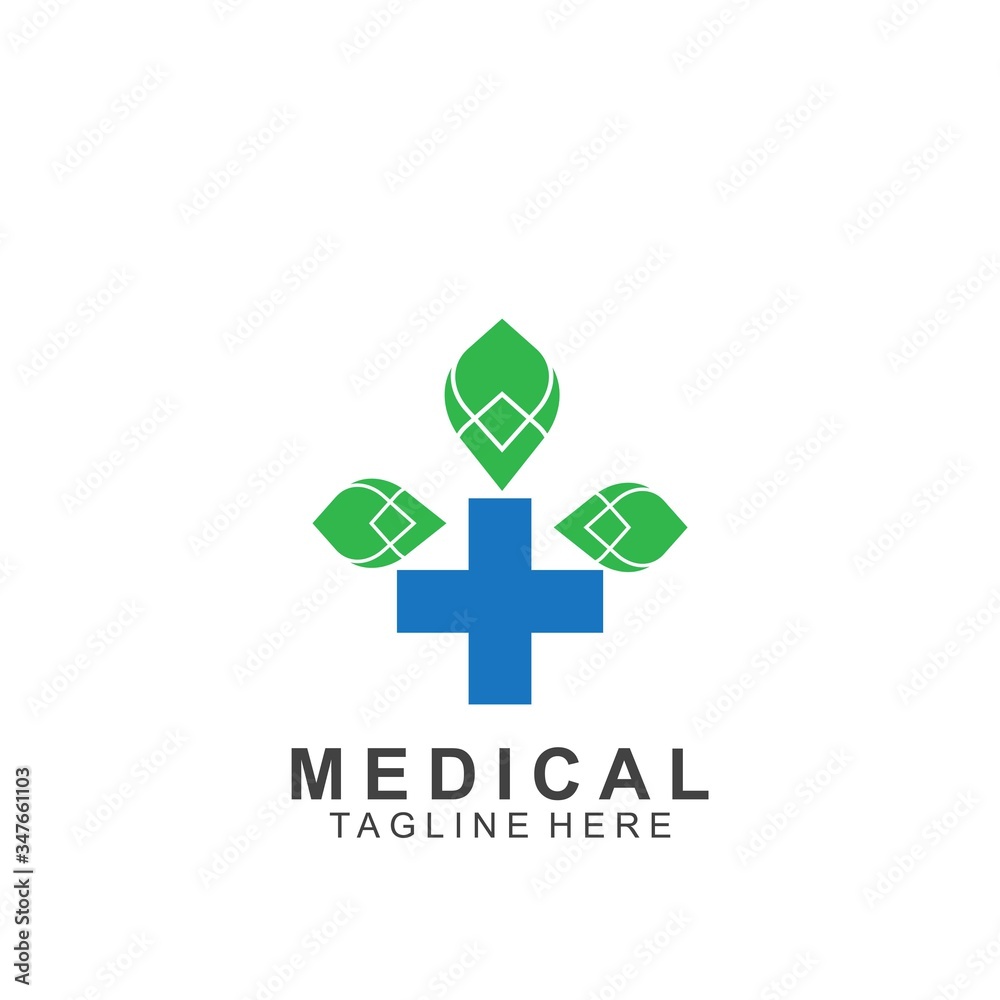 Health logo template design.Medical Cross logo design Health logo template design.Medical Cross logo design