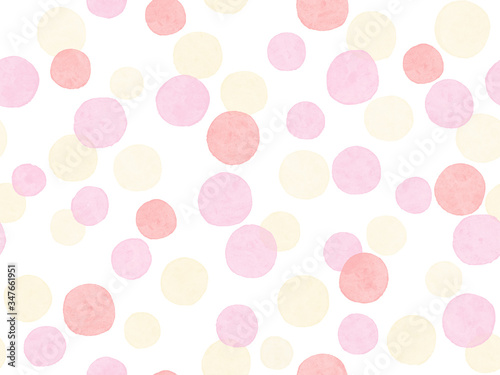 手描きのドット模様　シームレスパターン