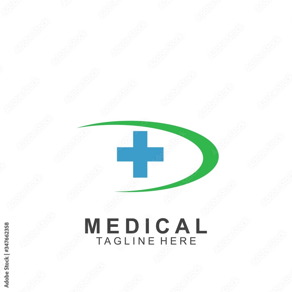 Health logo template design.Medical Cross logo design Health logo template design.Medical Cross logo design