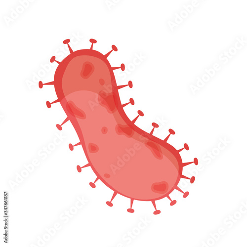 covid19 pandemic particle isolated icon