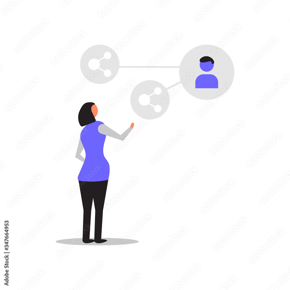 Online Connection. Perfect for banners, leaflets, landing pages, social media content. Bundle content.