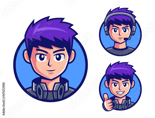 pro Gamers boy logo design