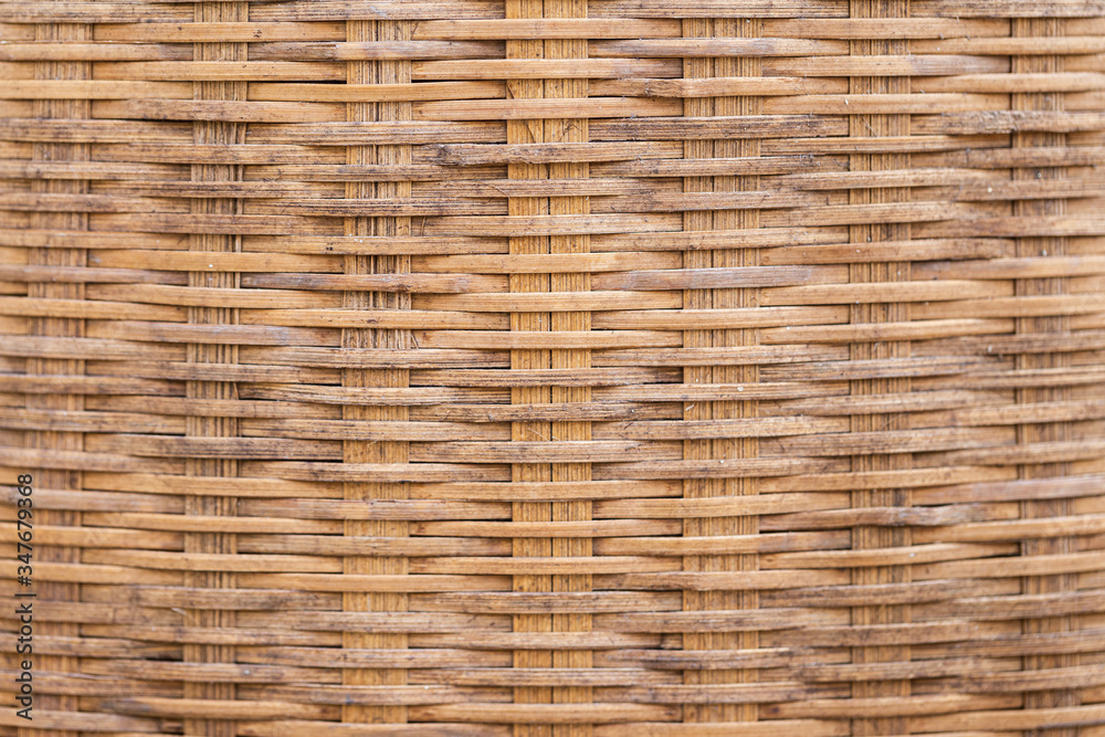 Bamboo weave, Traditional handcraft weave Thai style pattern for furniture material.