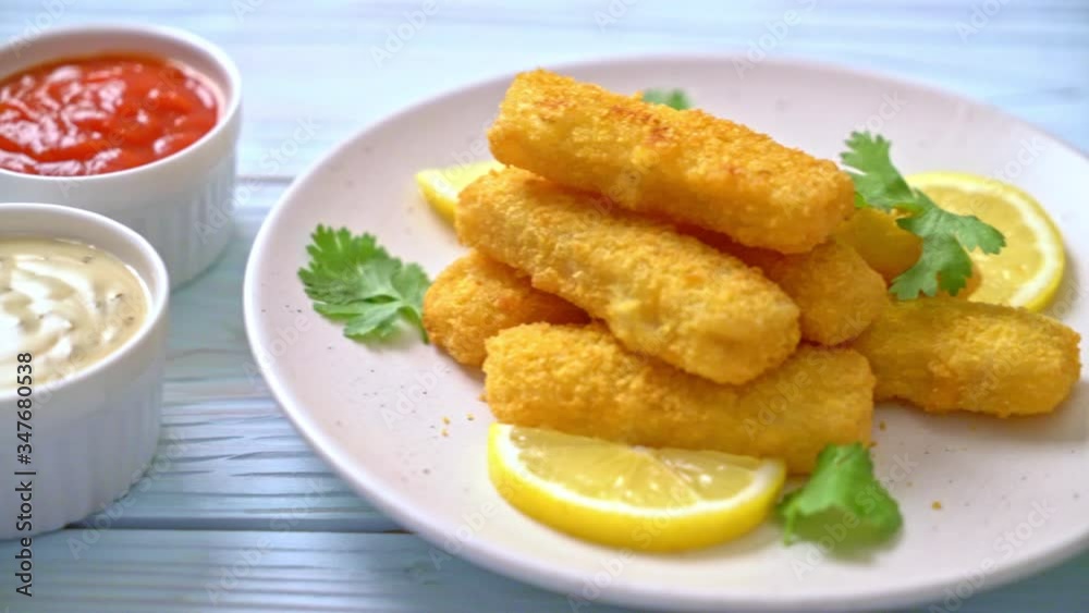 fried fish finger stick or french fries fish with sauce fried fish finger stick or french fries fish with sauce